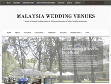 Tablet Screenshot of malaysiaweddingvenues.com